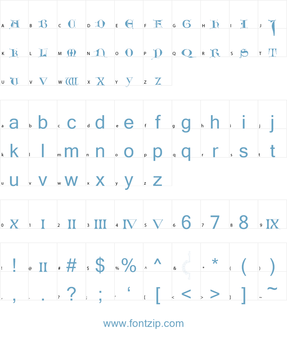 Lombardoc Font Character